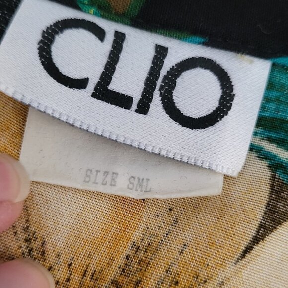 Vintage Sunflower Floral Button Down Rayon Top Size M - Picture 7 of 10